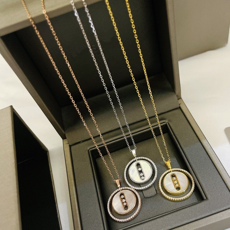 [LUXORA]Demo MOVE MM NACRE BLANCHE DIAMOND NECKLACE