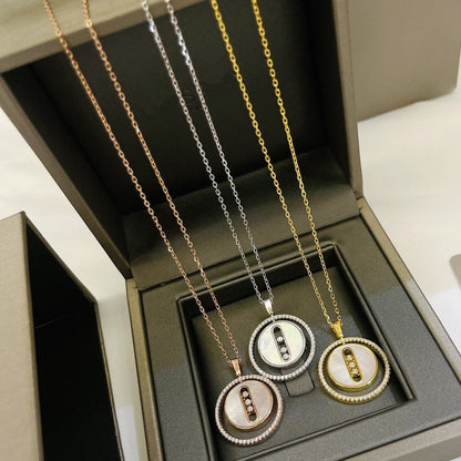 [LUXORA]Demo MOVE MM NACRE BLANCHE DIAMOND NECKLACE