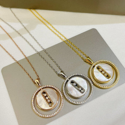 [LUXORA]Demo MOVE MM NACRE BLANCHE DIAMOND NECKLACE