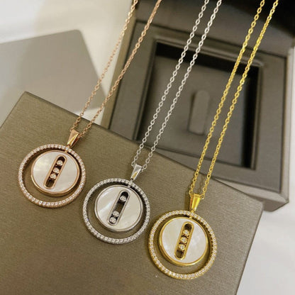 [LUXORA]Demo MOVE MM NACRE BLANCHE DIAMOND NECKLACE