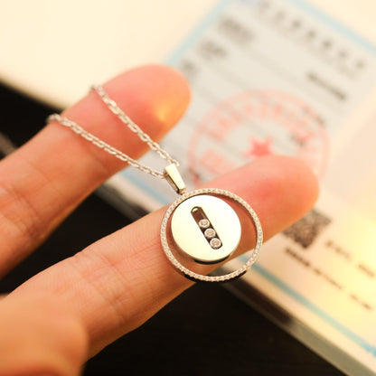 [LUXORA]Demo MOVE MM SILVER DIAMOND NECKLACE
