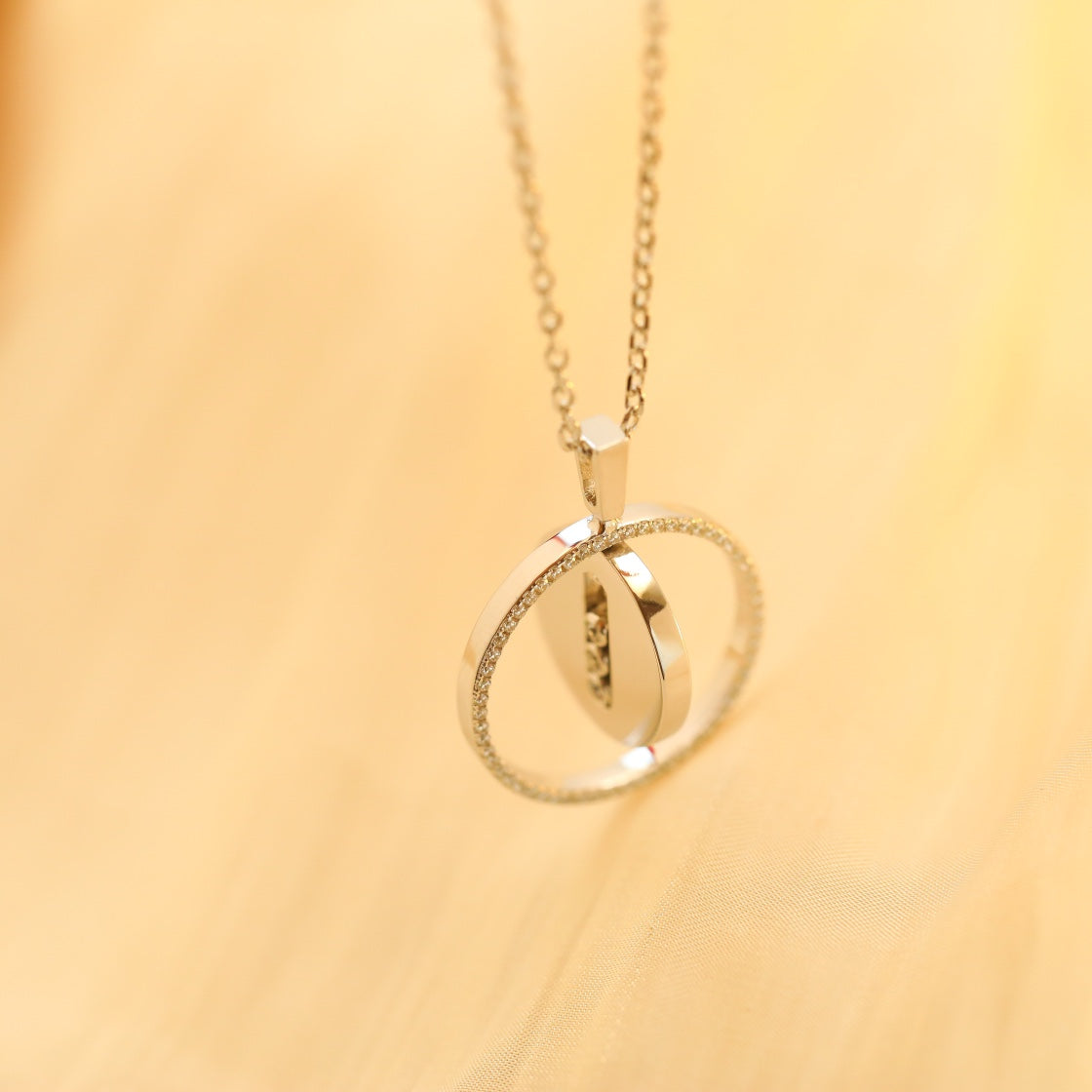 [LUXORA]Demo MOVE MM SILVER DIAMOND NECKLACE