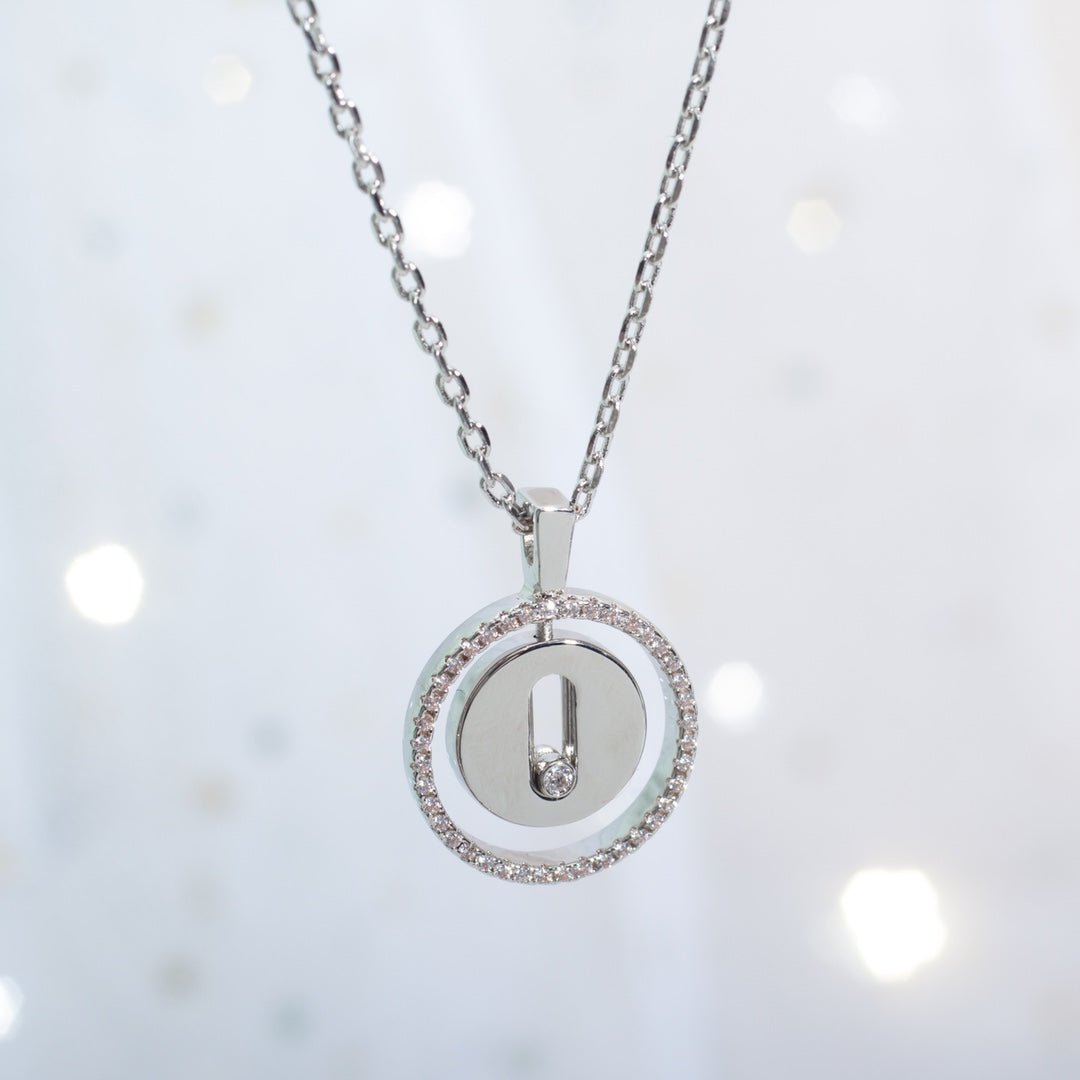 [LUXORA]Demo MOVE PM NECKLACE SILVER DIAMOND
