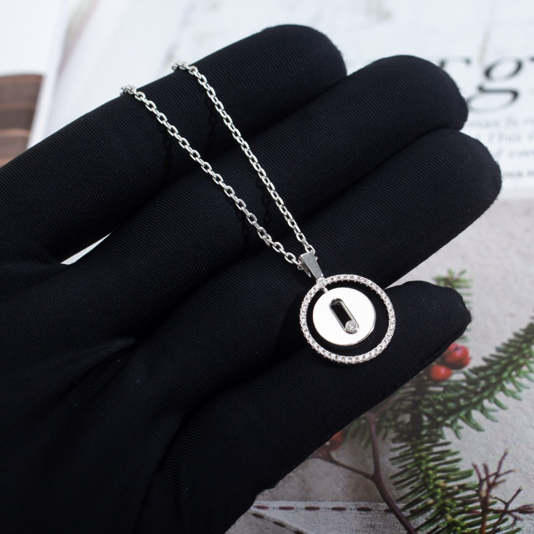 [LUXORA]Demo MOVE PM NECKLACE SILVER DIAMOND