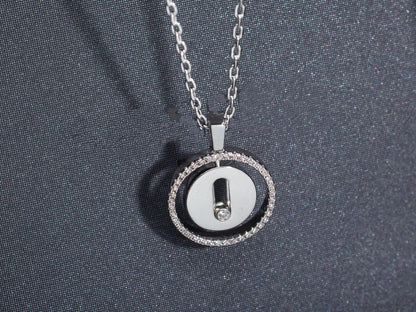 [LUXORA]Demo MOVE PM NECKLACE SILVER DIAMOND