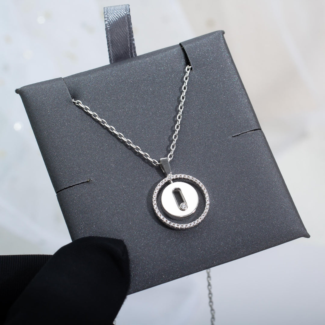 [LUXORA]Demo MOVE PM NECKLACE SILVER DIAMOND