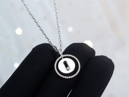 [LUXORA]Demo MOVE PM NECKLACE SILVER DIAMOND