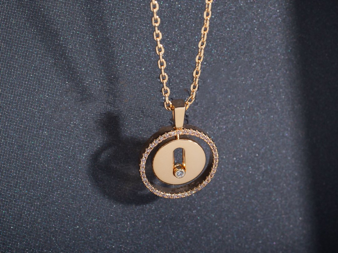 [LUXORA]Demo MOVE PM NECKLACE PINK GOLD DIAMOND
