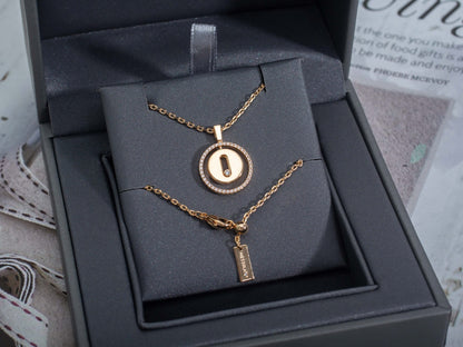 [LUXORA]Demo MOVE PM NECKLACE PINK GOLD DIAMOND