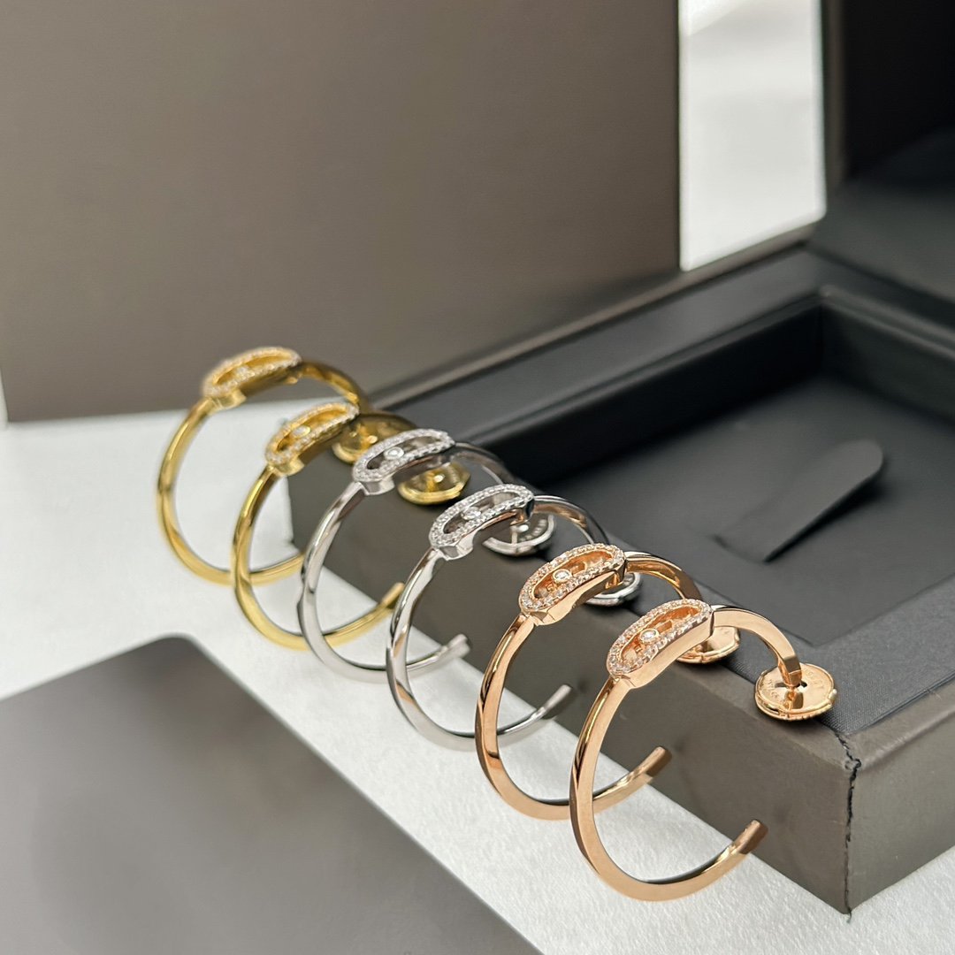 [LUXORA]CREOLES MOVE UNO PM DIAMOND EARRINGS
