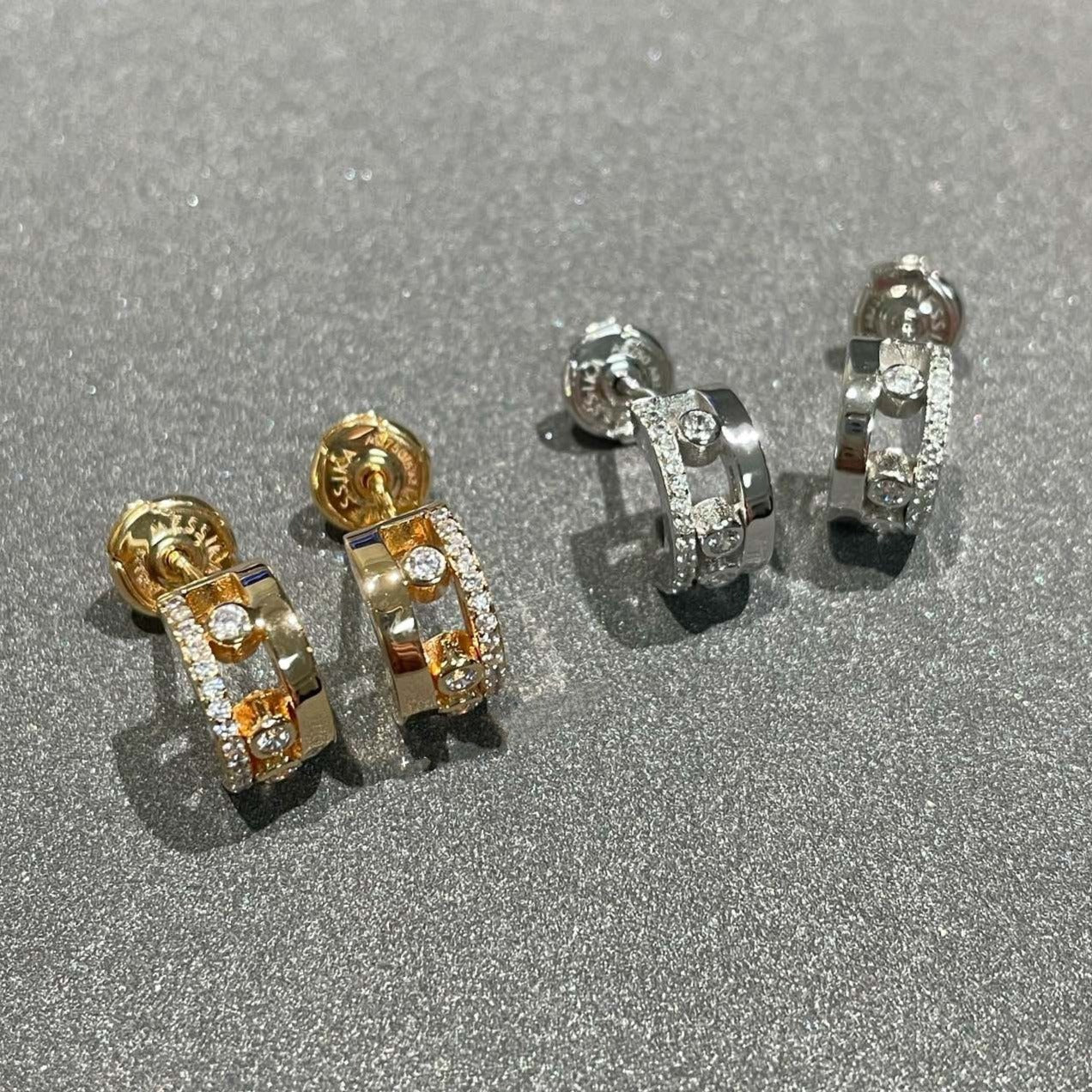 [LUXORA]MOVE ROMANE EARRINGS DIAMOND