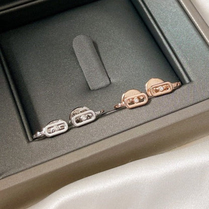 [LUXORA]CREOLES MOVE UNO MINI 1 DIAMOND EARRINGS