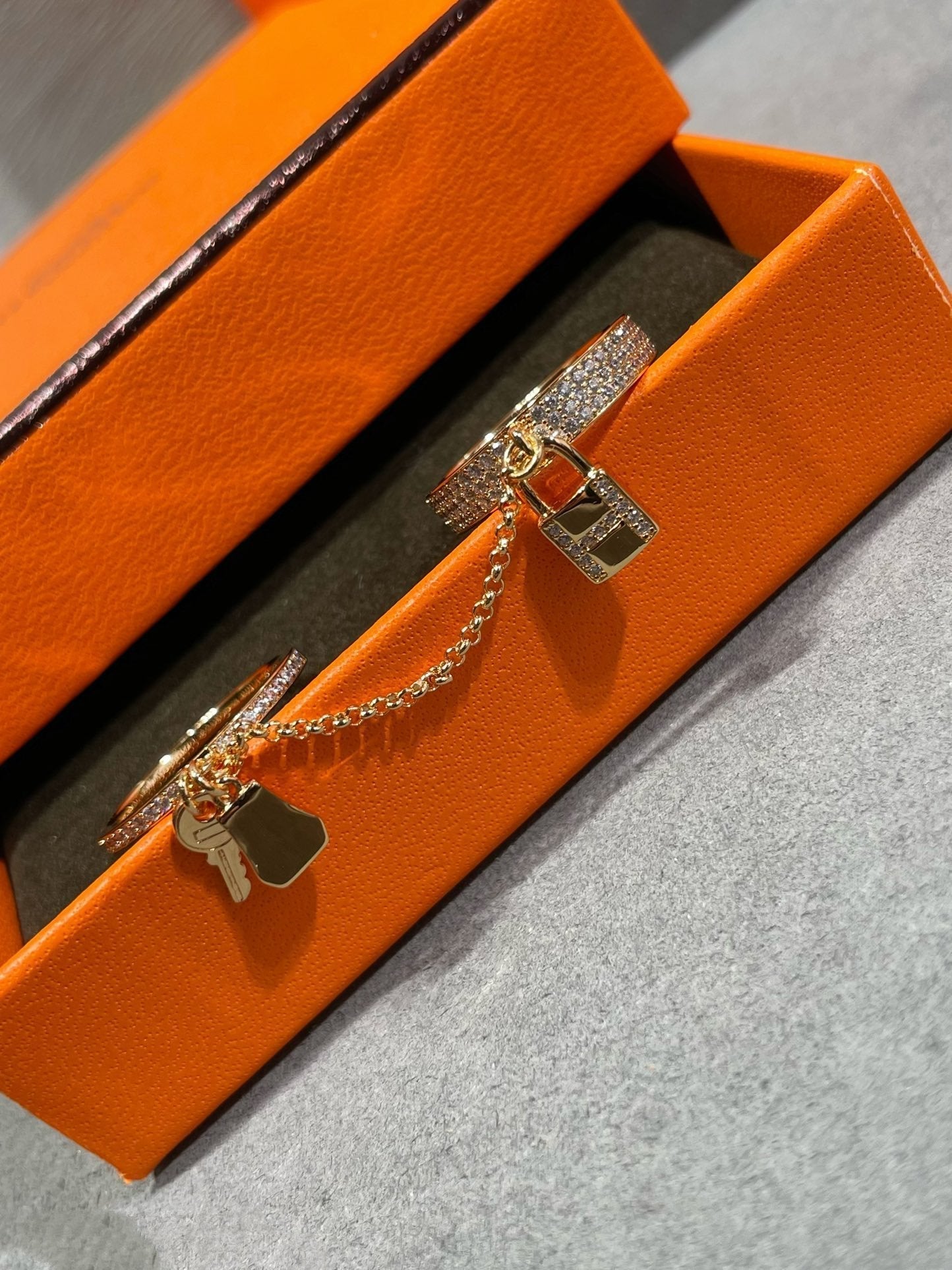 [LUXORA]HM KELLY CLOCHETTE DOUBLE RING IN  WITH DIAMONDS