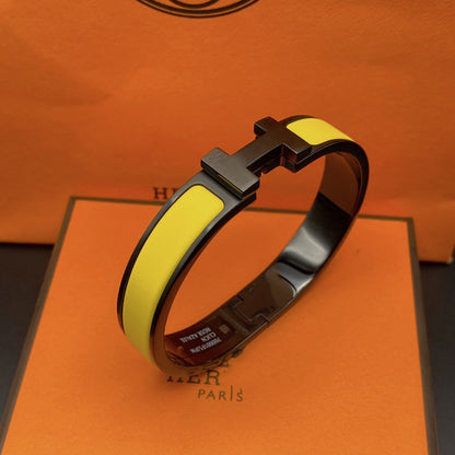 [LUXORA]CLIC HM SO BLACK YELLOW BRACELET