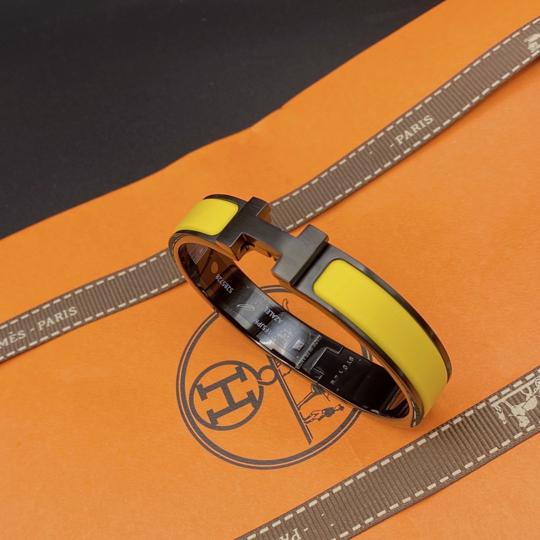 [LUXORA]CLIC HM SO BLACK YELLOW BRACELET