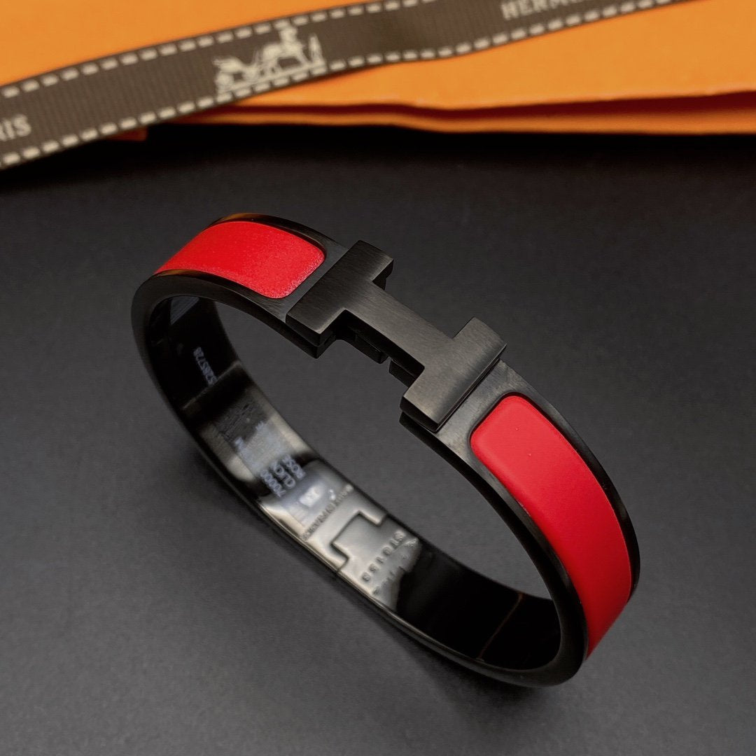[LUXORA]CLIC HM SO BLACK RED BRACELET