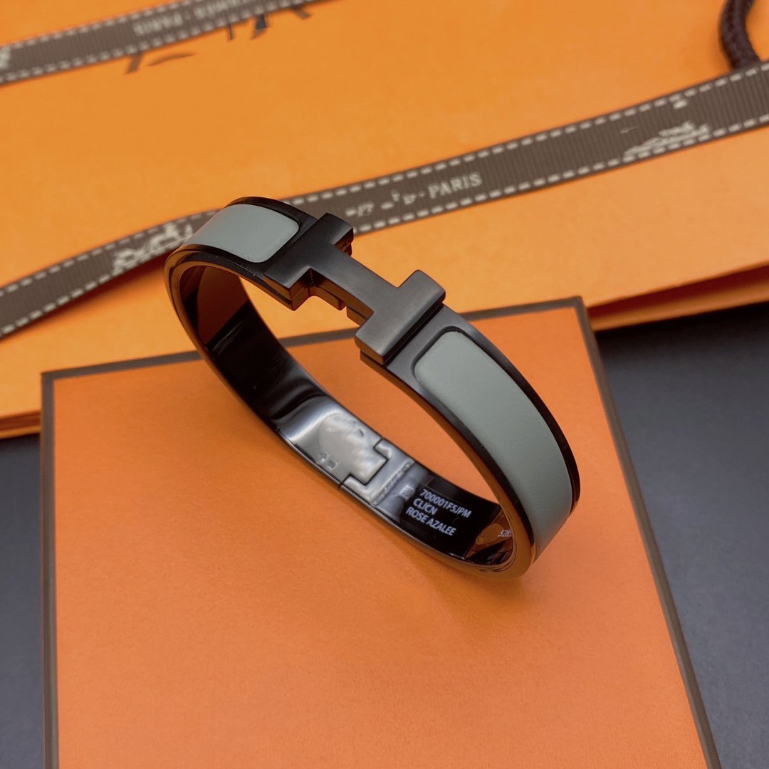[LUXORA]CLIC HM SO BLACK GREY BRACELET