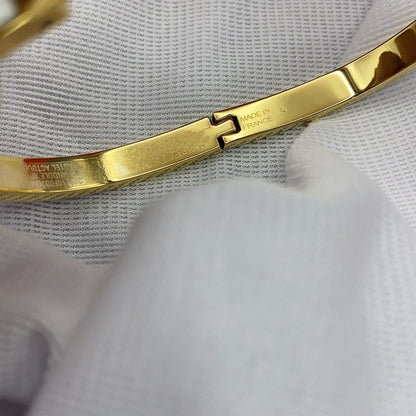 [LUXORA]CLASSIC HM CLIC WHITE 8MM ENAMEL BRACELET