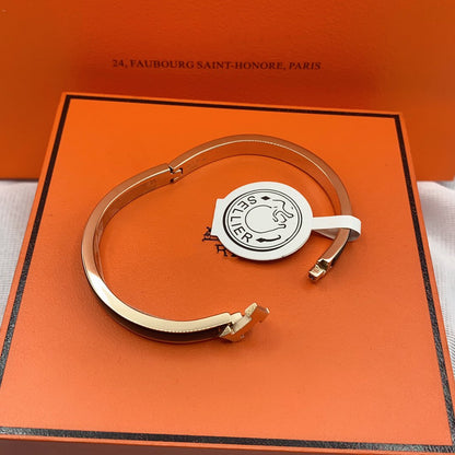 [LUXORA]CLASSIC HM CLIC BLACK 8MM ENAMEL BRACELET