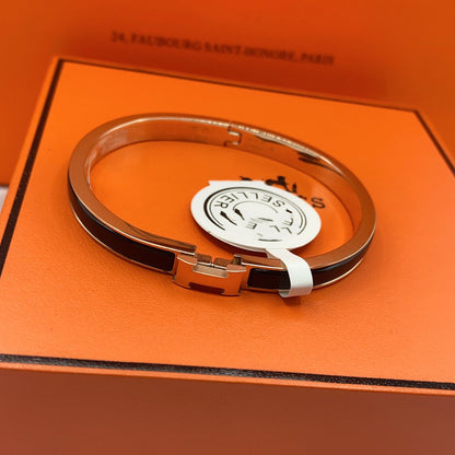 [LUXORA]CLASSIC HM CLIC BLACK 8MM ENAMEL BRACELET
