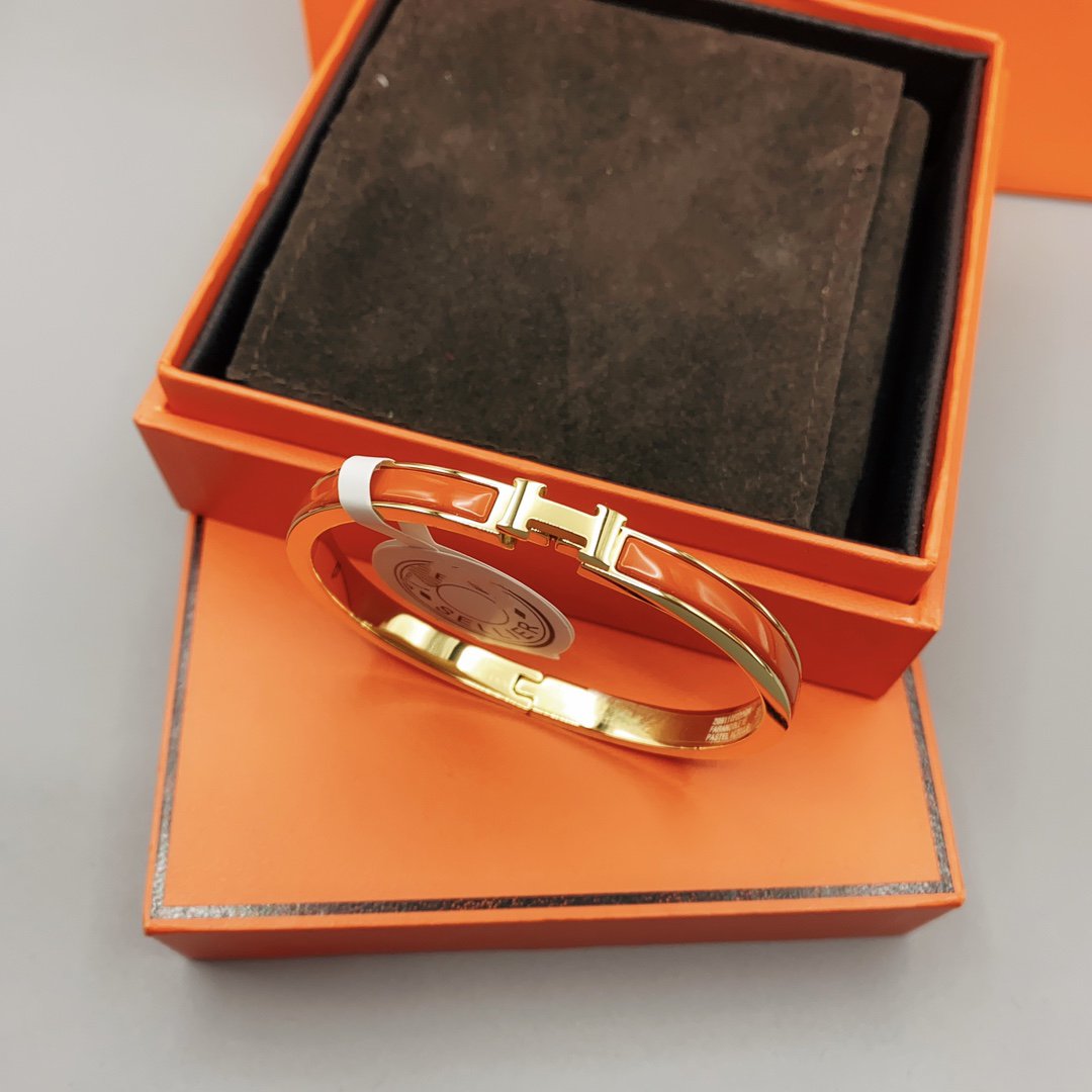 [LUXORA]CLASSIC HM CLIC RED 8MM ENAMEL BRACELET