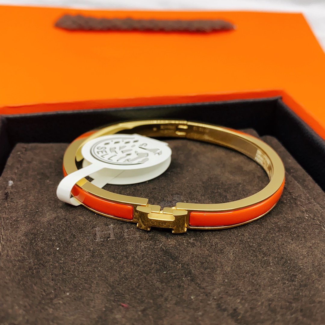 [LUXORA]CLASSIC HM CLIC RED 8MM ENAMEL BRACELET