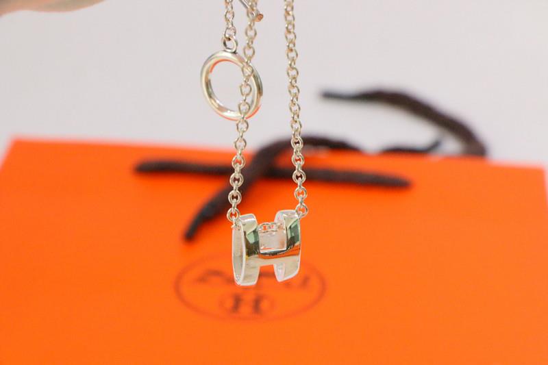 [LUXORA]HM NECKLACE H LETTER OVAL SERIES