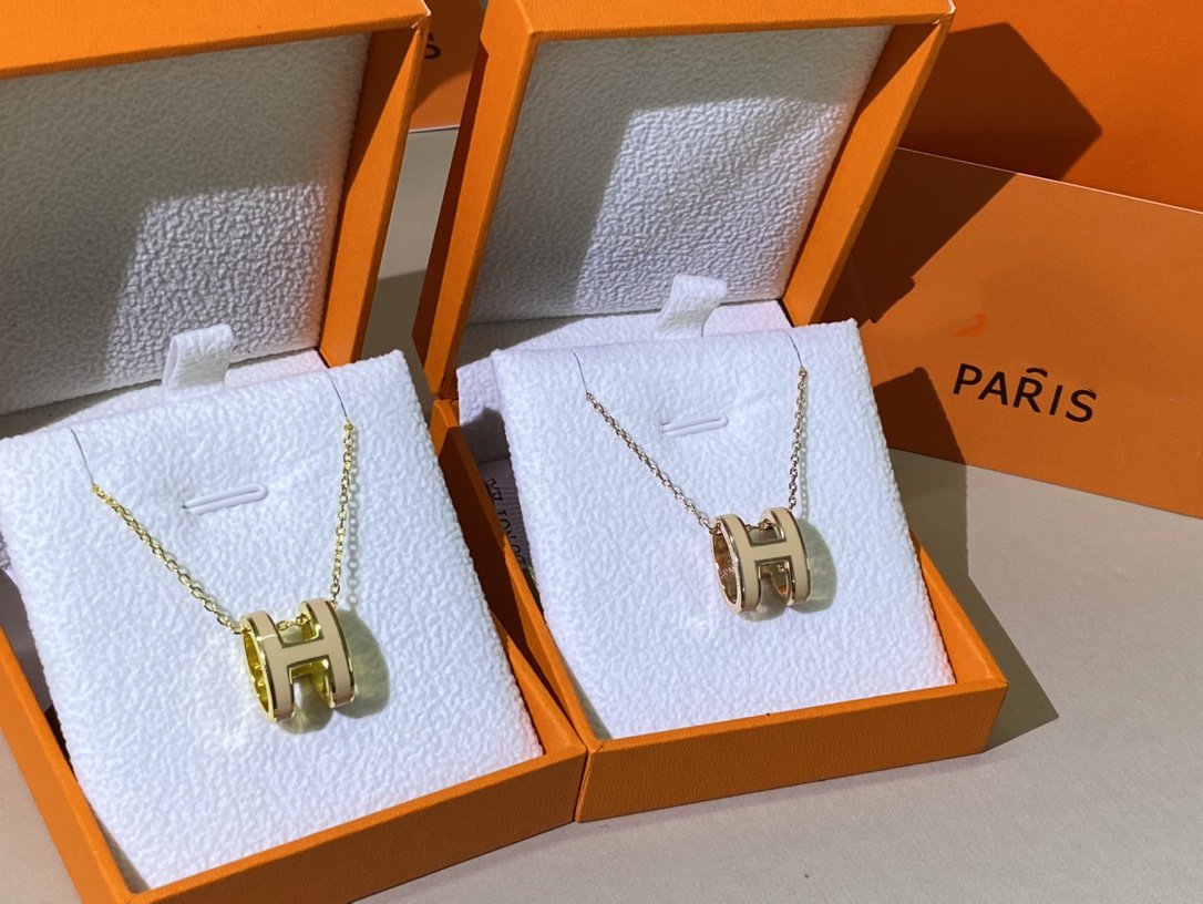 [LUXORA]HM CLIC YELLOW ENAMEL GOLD NECKLACE