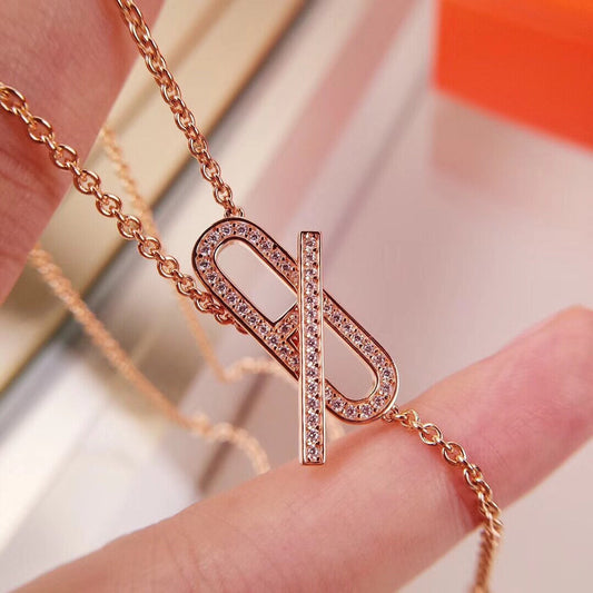 [LUXORA]HM FIRE PIG NOSE NECKLACE TRENDY STREET