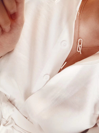 [LUXORA]HM FIRE PIG NOSE NECKLACE TRENDY STREET