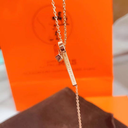 [LUXORA]HM NECKLACE PLATINUM ROSE GOLD DIAMOND