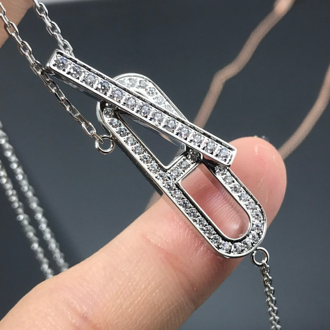 [LUXORA]HM NECKLACE PLATINUM ROSE GOLD DIAMOND