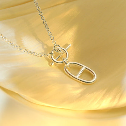 [LUXORA]HM CHAINE D'ANCRE PENDANT NECKLACE STERLING SILVER