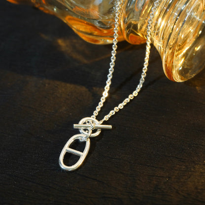 [LUXORA]HM CHAINE D'ANCRE PENDANT NECKLACE STERLING SILVER
