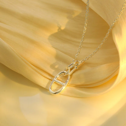 [LUXORA]HM CHAINE D'ANCRE PENDANT NECKLACE STERLING SILVER
