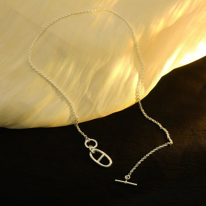 [LUXORA]HM CHAINE D'ANCRE PENDANT NECKLACE STERLING SILVER