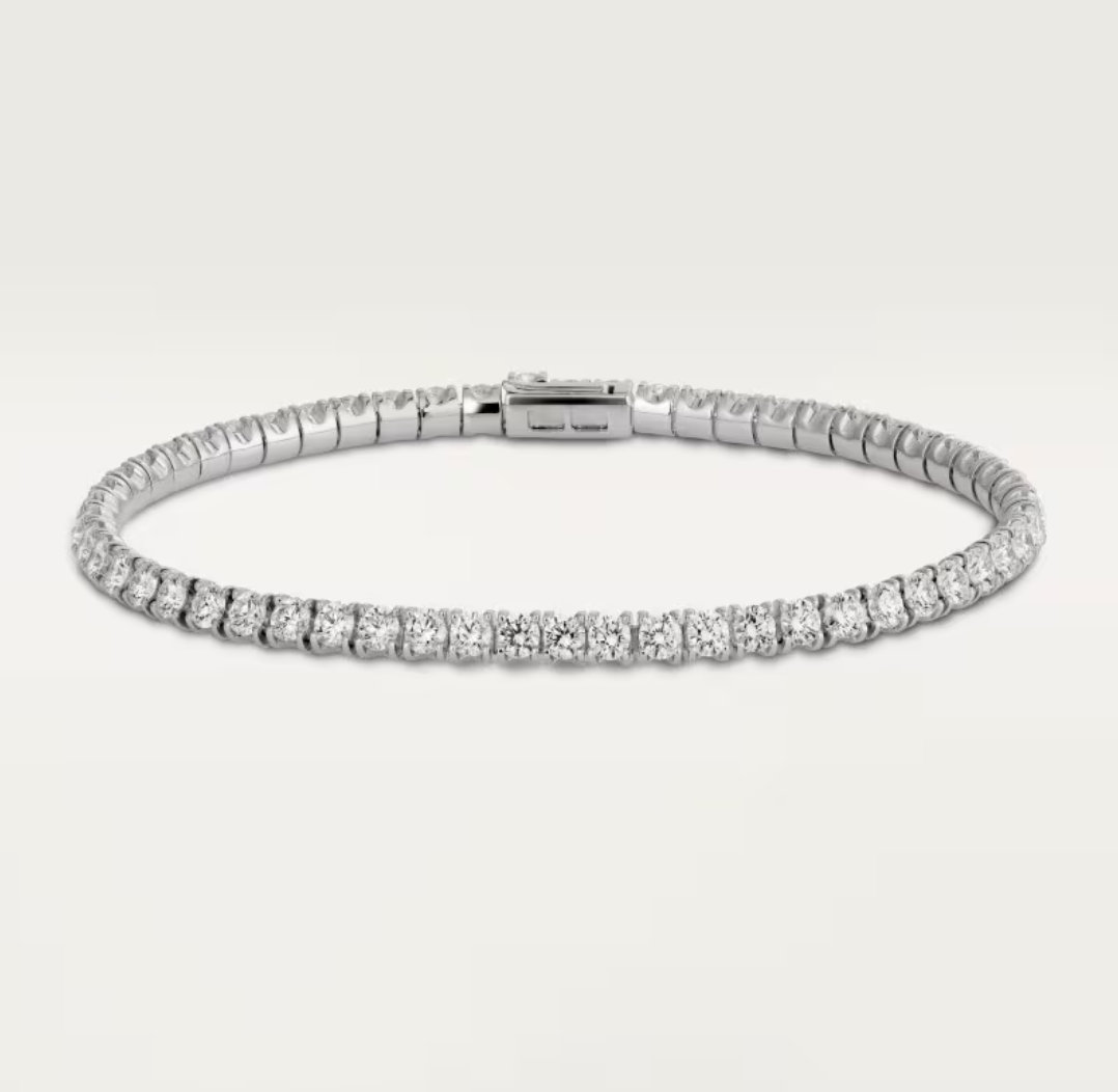 [LUXORA]  CLASSIC BASEBALL BRACELAT, 52 DIAMOND