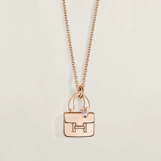 [LUXORA]AMULETTE PEDANT ROSE GOLD NECKLACE