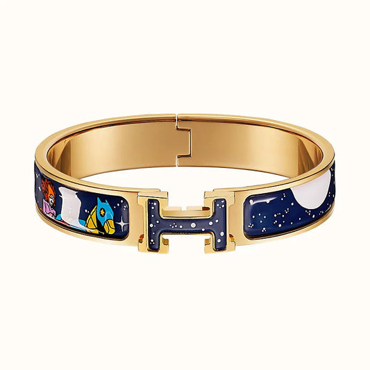 [LUXORA]H STAR AND MOON BRACELET 12MM