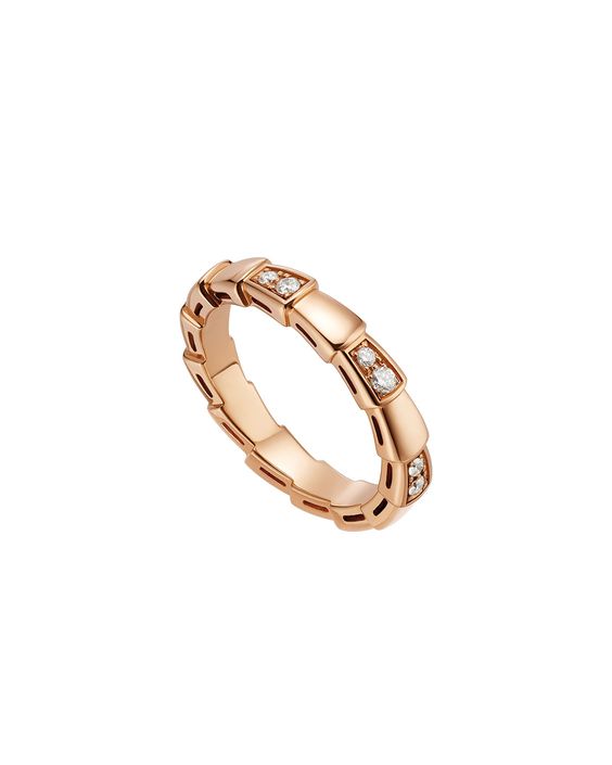 [LUXORA]SERPENTI RING PINK GOLD  3MM
