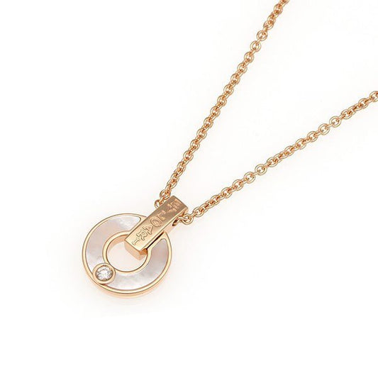 [LUXORA]GARI NECKLACE PINK GOLD MOP