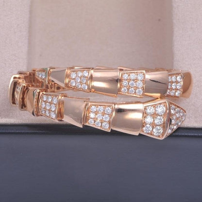 [LUXORA]SERPENTI BRACELET PINK GOLD DIAMOND