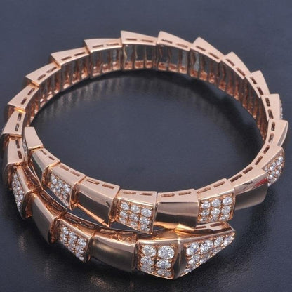 [LUXORA]SERPENTI BRACELET PINK GOLD DIAMOND