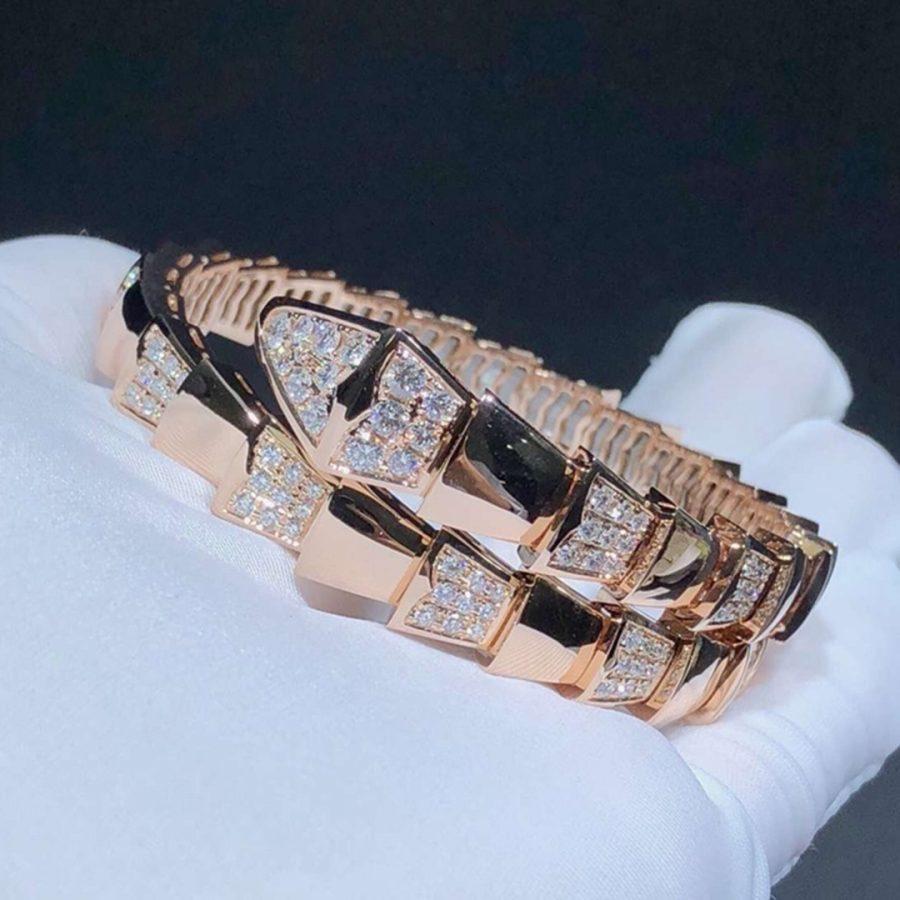 [LUXORA]SERPENTI BRACELET PINK GOLD DIAMOND
