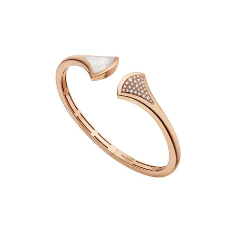 [LUXORA]DREAM BRACELET OPEN PINK GOLD MOP DIAMOND