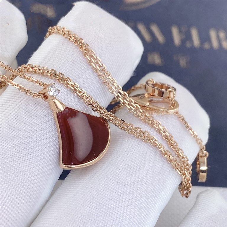 [LUXORA]DREAM NECKLACE CARNELIAN 1 DIAMOND