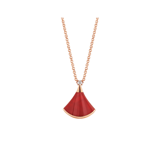 [LUXORA]DREAM NECKLACE CARNELIAN 1 DIAMOND