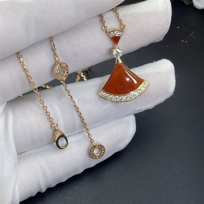 [LUXORA]DREAM NECKLACE CARNELIAN DIAMOND