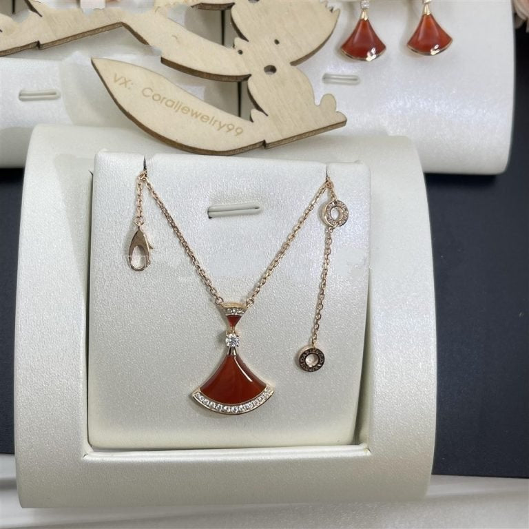 [LUXORA]DREAM NECKLACE CARNELIAN DIAMOND