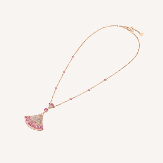 [LUXORA]DREAM NECKLACK DIAMOND PINK GOLD